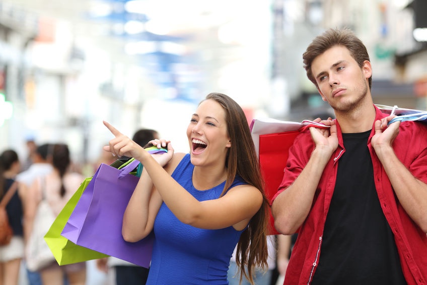 Как расслабиться мужчине на шопинге