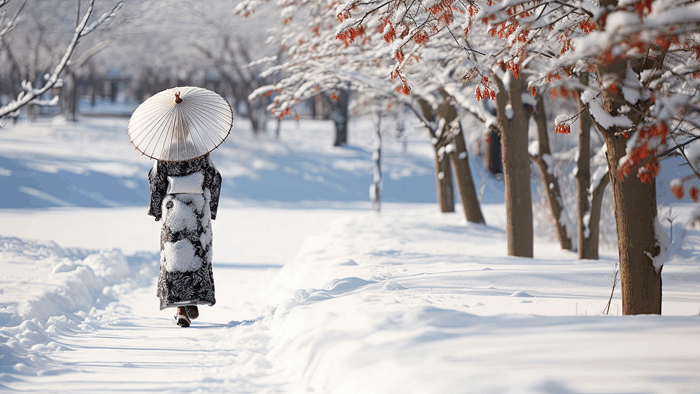 Юкими — ритуал любования снегом в Японии
