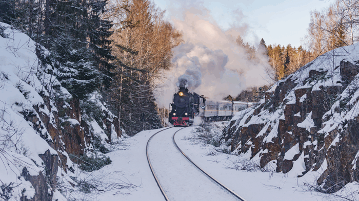 Путешествие в ретро поезде по Карелии