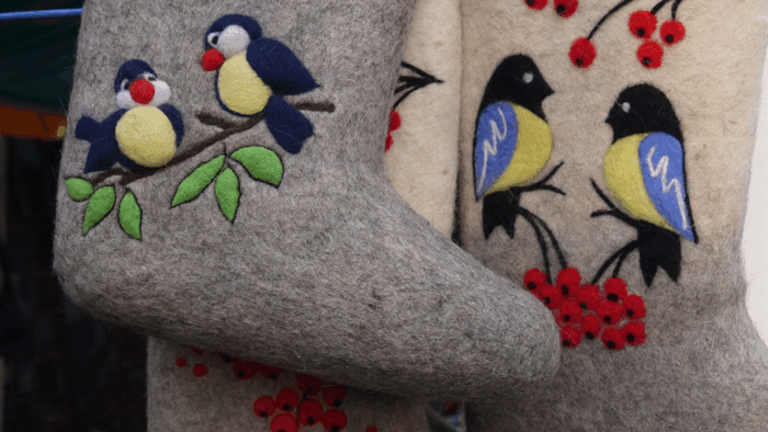 Валенки — модная обувь для морозных зим