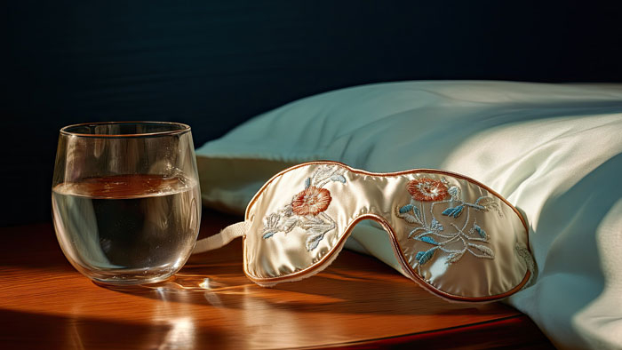 Маска для сна с утяжелителем помогает расслабиться